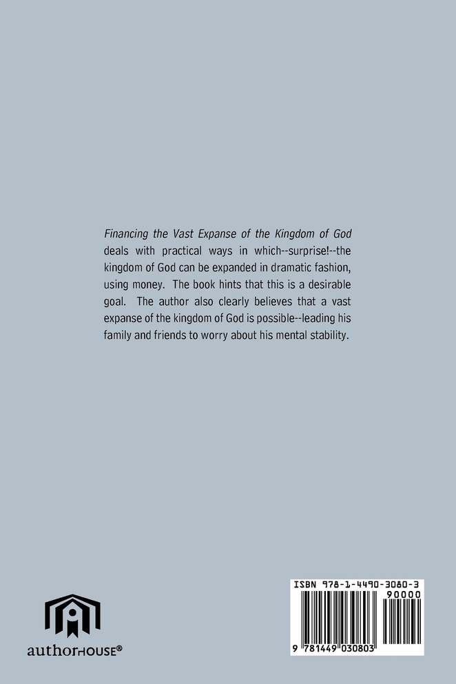 Financing the Vast Expanse of the Kingdom of God