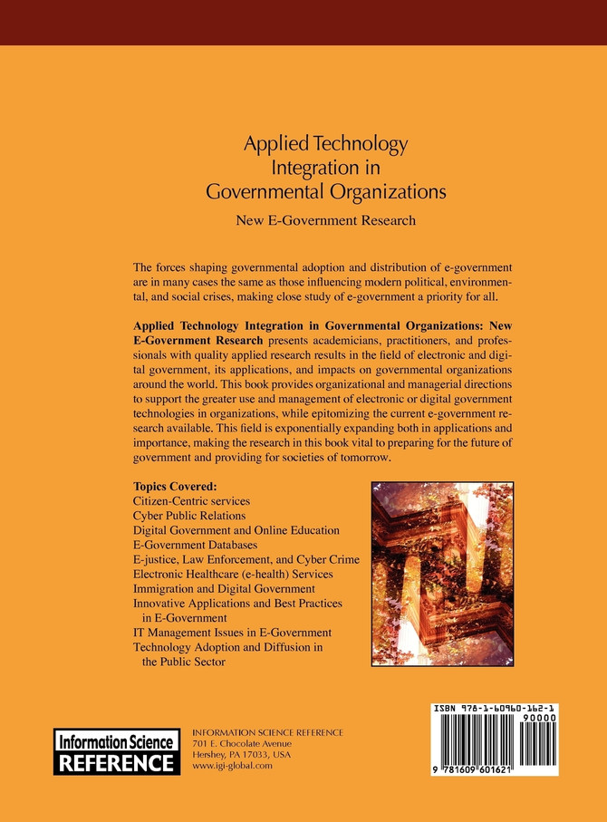 Applied Technology Integration in Governmental Organizations