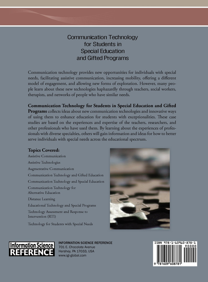 Communication Technology for Students in Special Education and Gifted Programs
