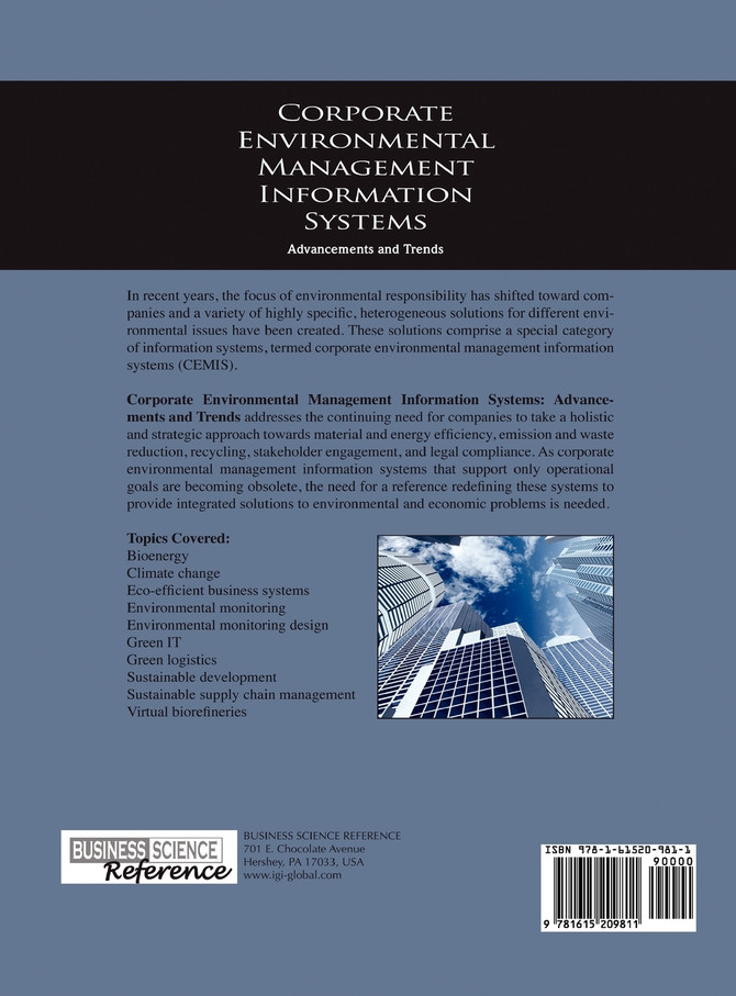 Corporate Environmental Management Information Systems