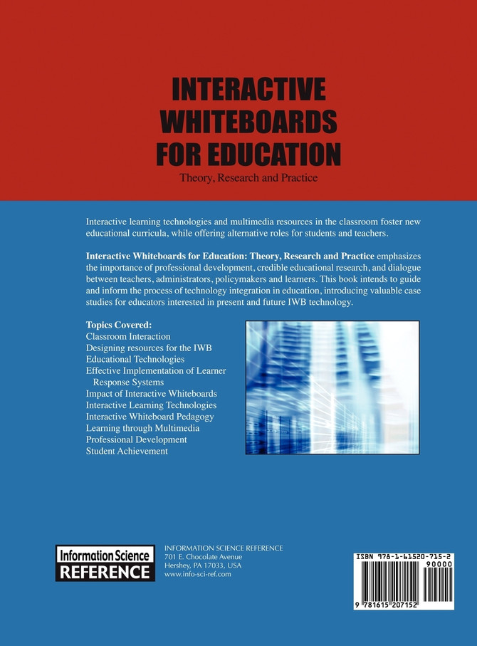 Interactive Whiteboards for Education