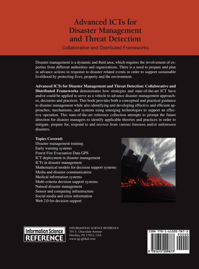 Advanced ICTs for Disaster Management and Threat Detection