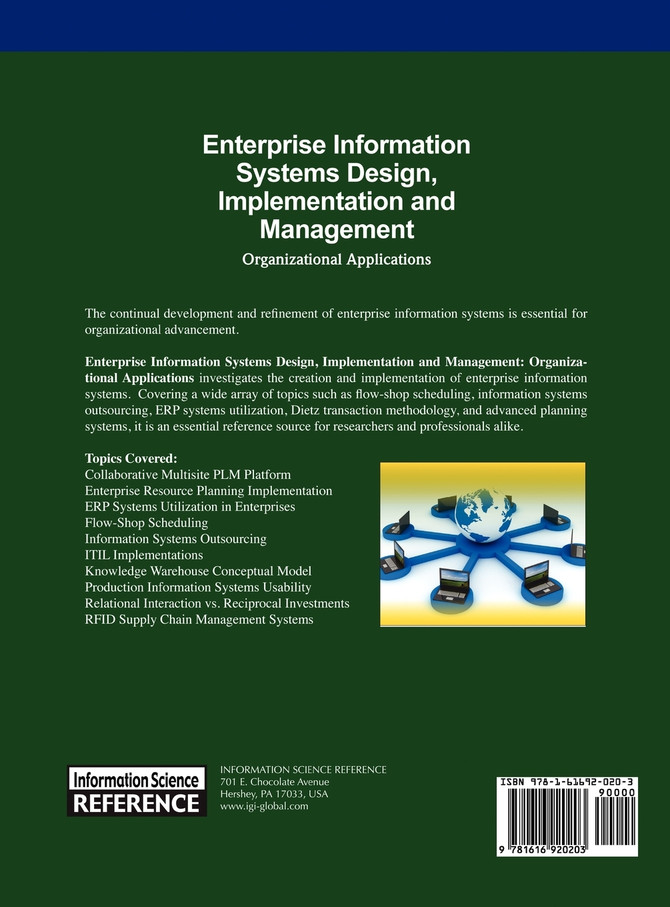 Enterprise Information Systems Design, Implementation and Management