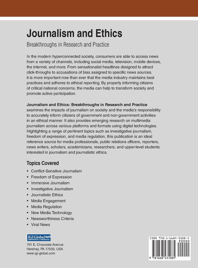 Journalism and Ethics