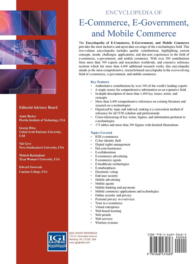 Encyclopedia of E-Commerce, E-Government, and Mobile Commerce (Volume 2)