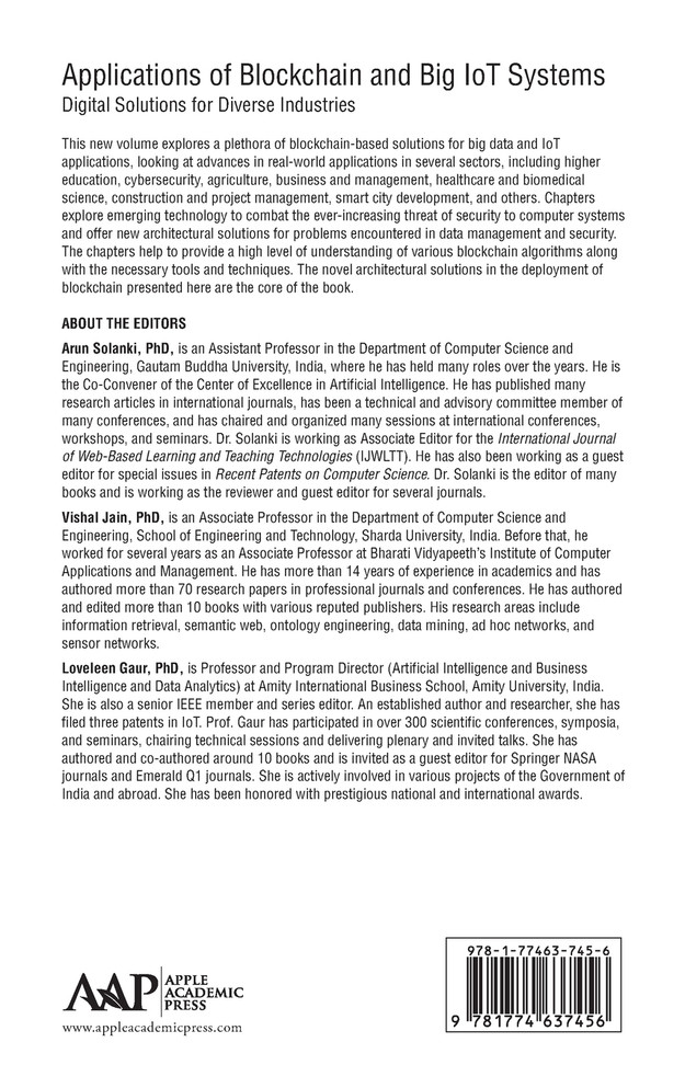 Applications of Blockchain and Big IoT Systems