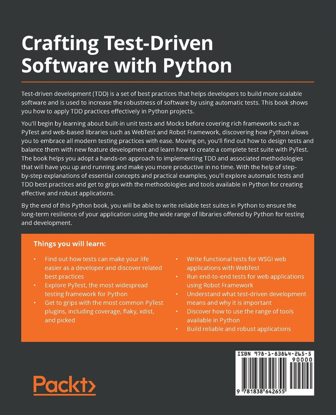 Crafting Test-Driven Software with Python