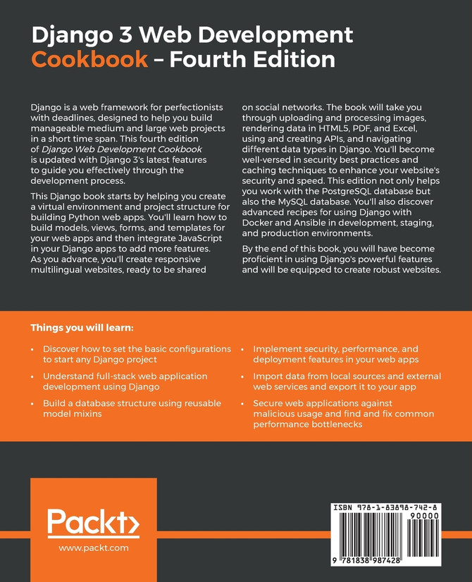 Django 3 Web Development Cookbook
