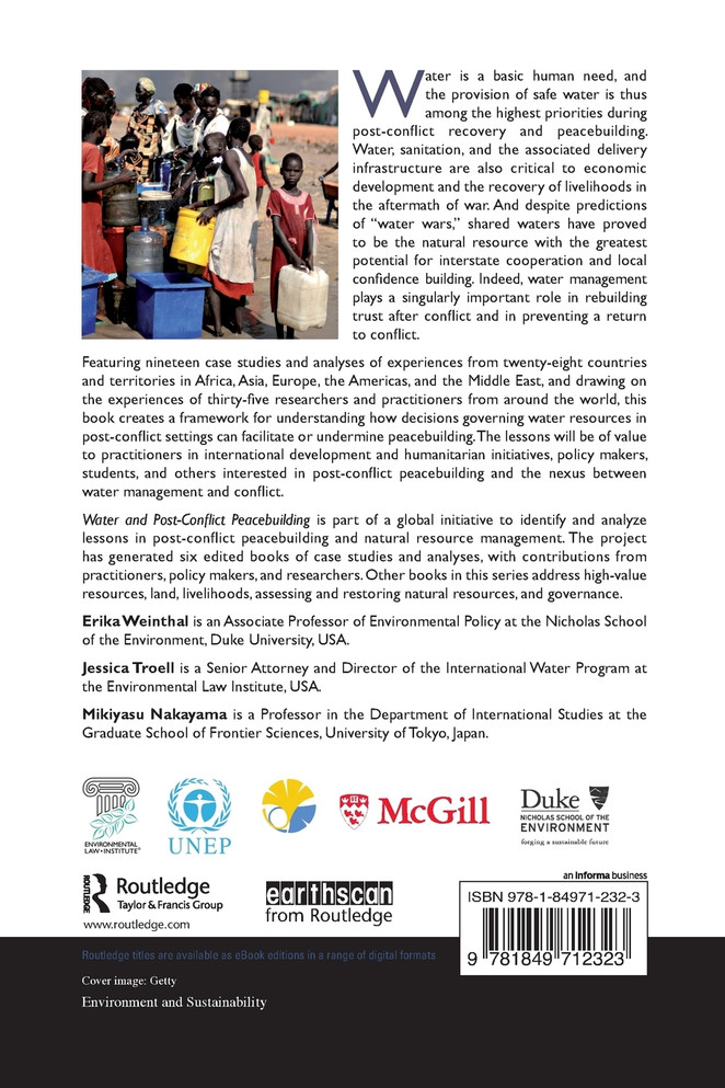 Water and Post-Conflict Peacebuilding