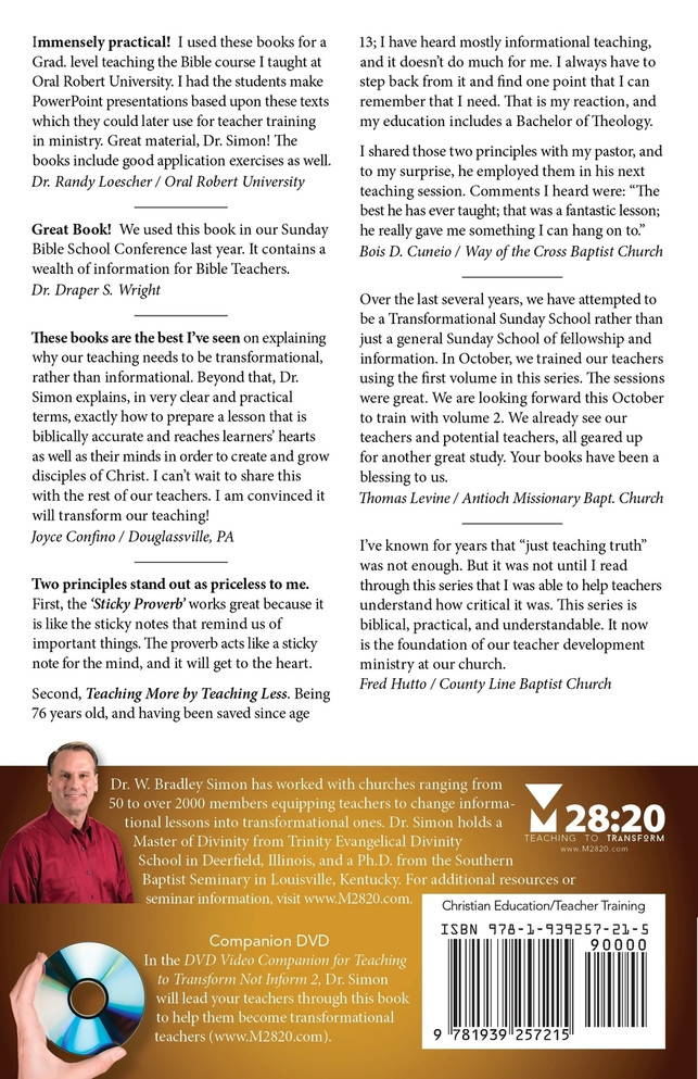 Teaching to Transform Not Inform 2