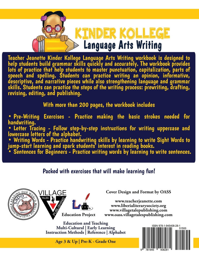 Kinder Kollege Language Arts