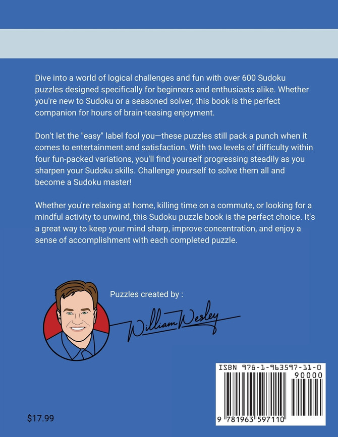 Easy Large Print Sudoku Volume One