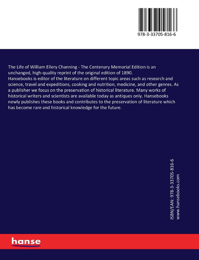 The Life of William Ellery Channing