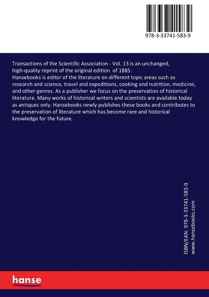 Transactions of the Scientific Association
