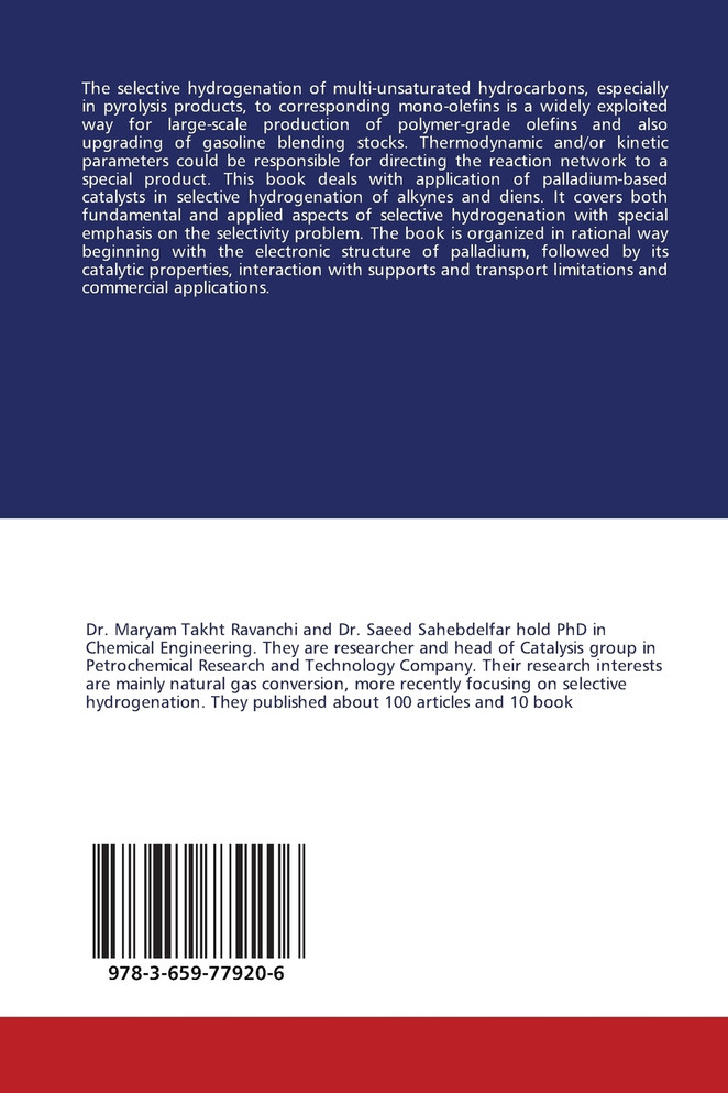 Palladium as a catalyst for selective hydrogenation