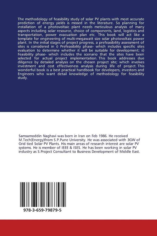 Feasibility Study for Multi-Megawatt Scale Solar Photovoltaic Plant