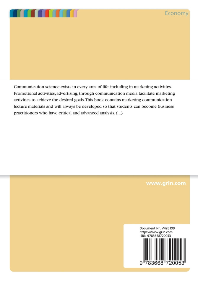 Marketing Communication, Direct Marketing, Public Relation and Advertising