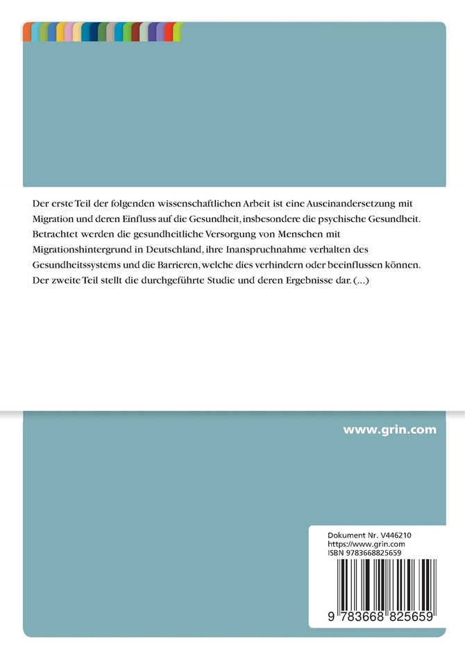 Psychiatrische und psychotherapeutische Behandlungen bei Menschen mit Migrationshintergrund in Deutschland