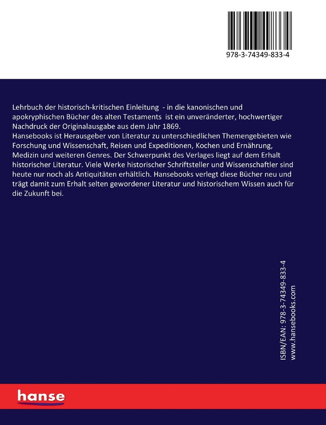 Lehrbuch der historisch-kritischen Einleitung