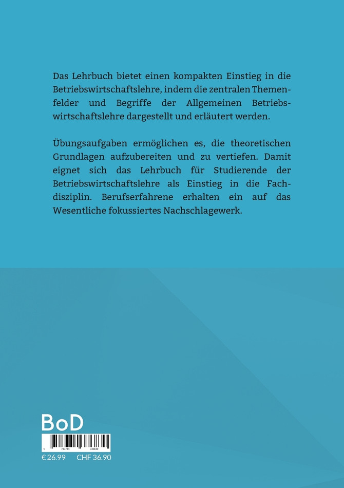 Betriebswirtschaftslehre kompakt