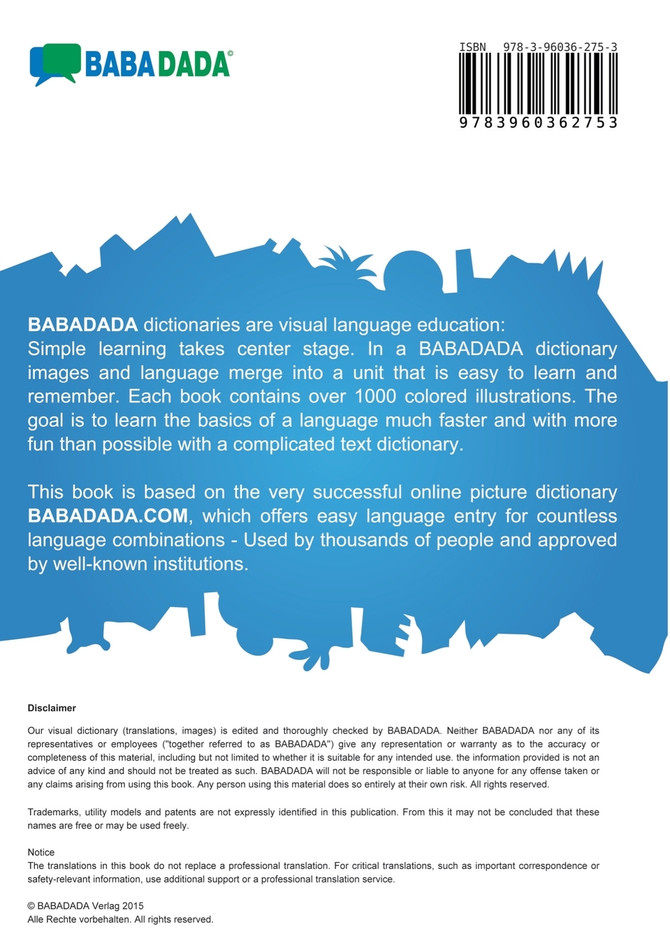 BABADADA, italiano - Español con articulos, dizionario illustrato - el diccionario visual