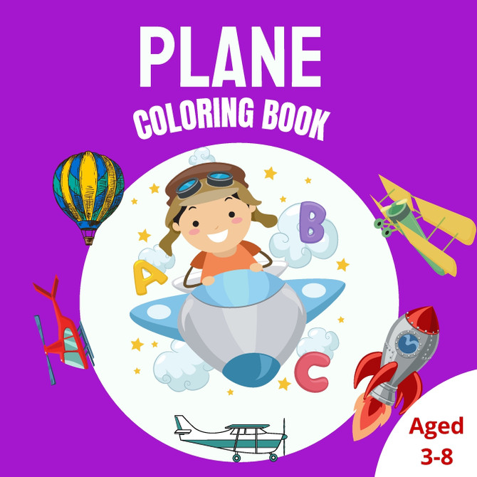 Plane Coloring Book