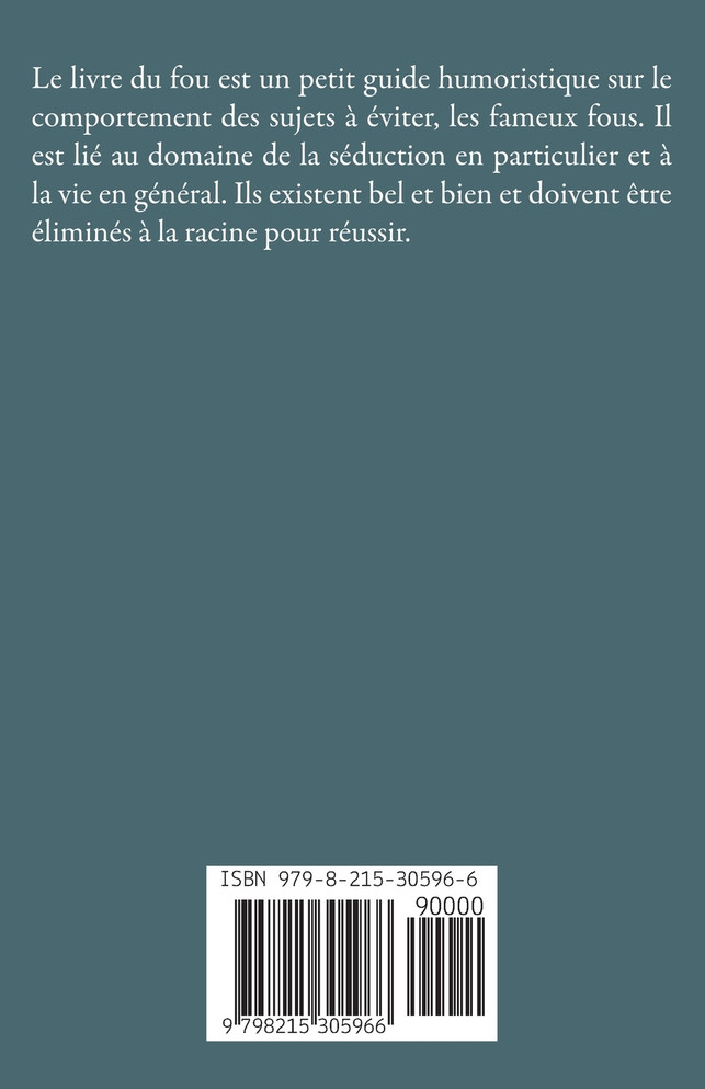 Le livre du fou