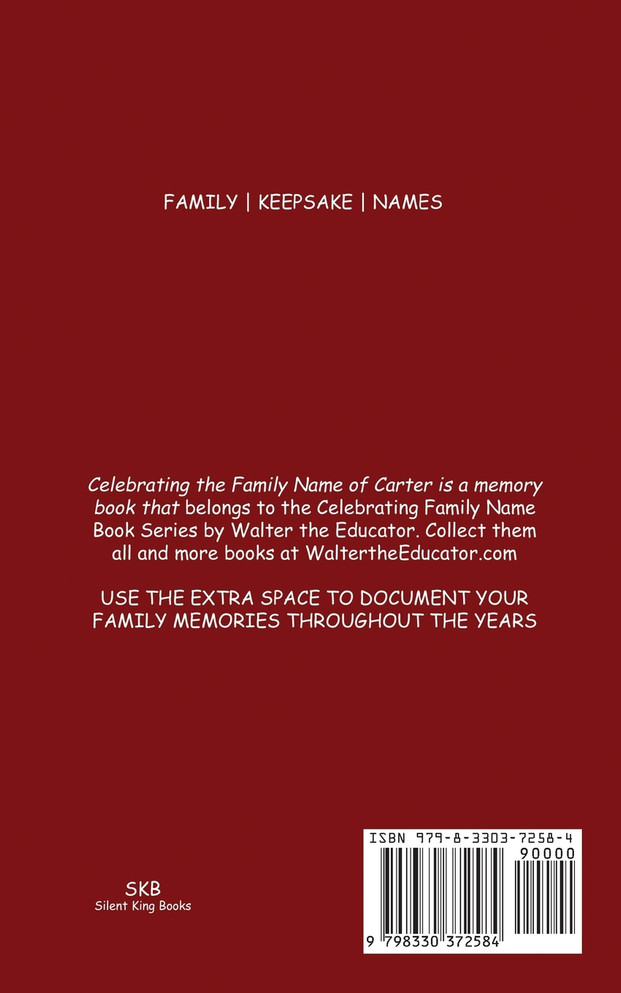 Celebrating the Family Name of Carter