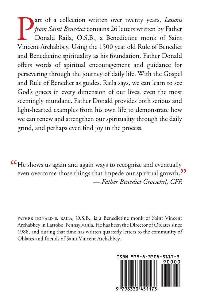 Lessons from Saint Benedict