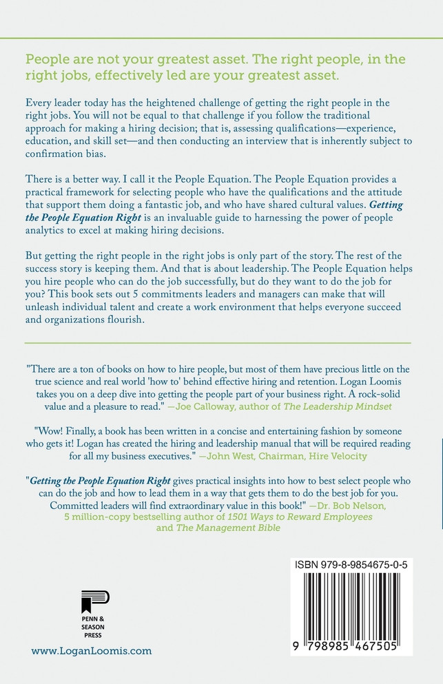 Getting the People Equation Right