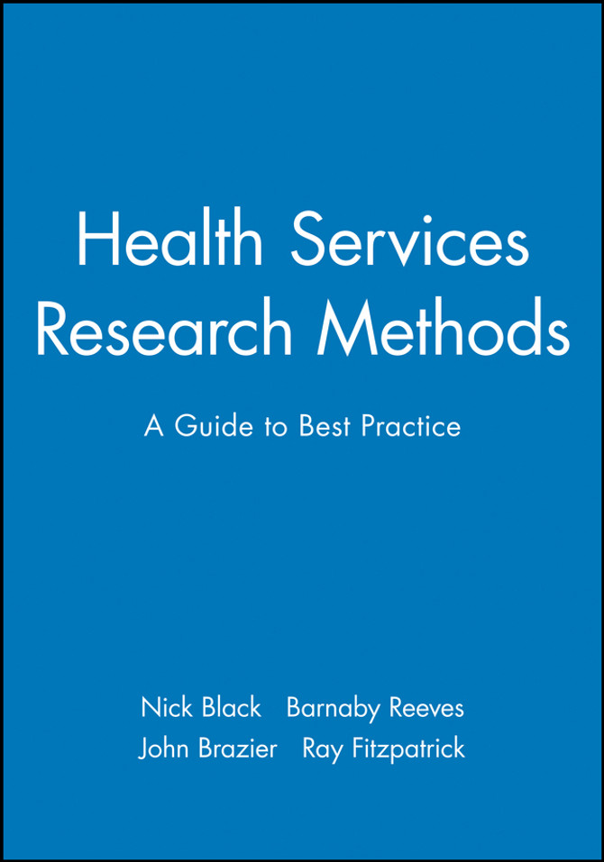 Health Services Research Methods
