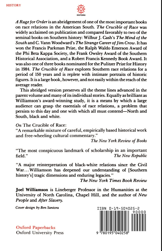 A Rage for Order A Rage for Order