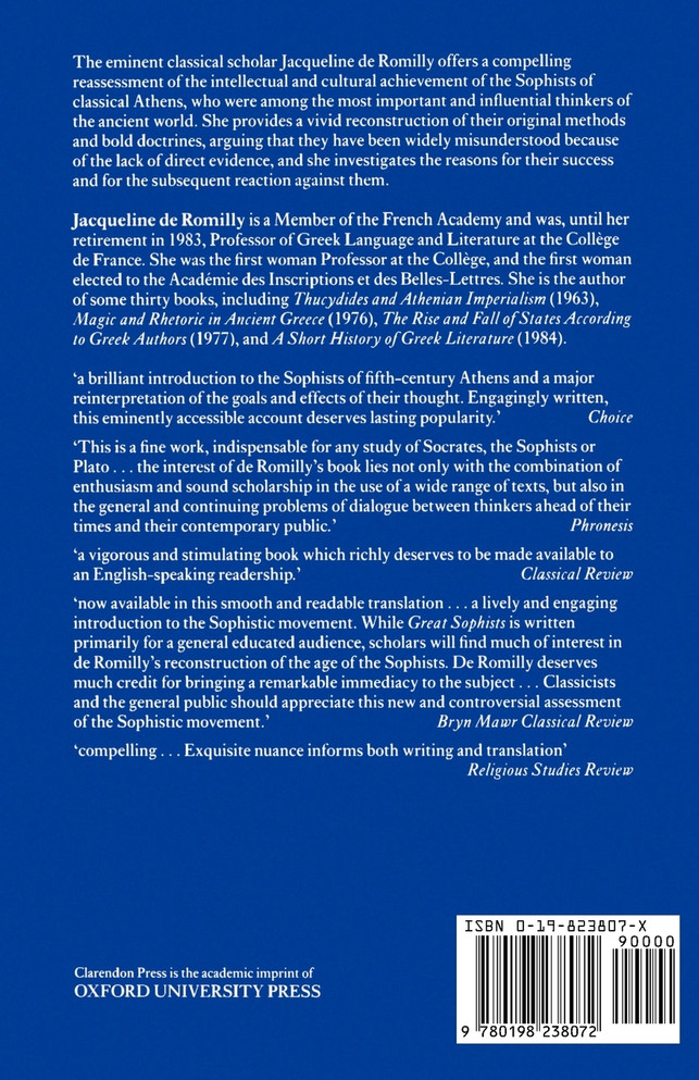 The Great Sophists in Periclean Athens