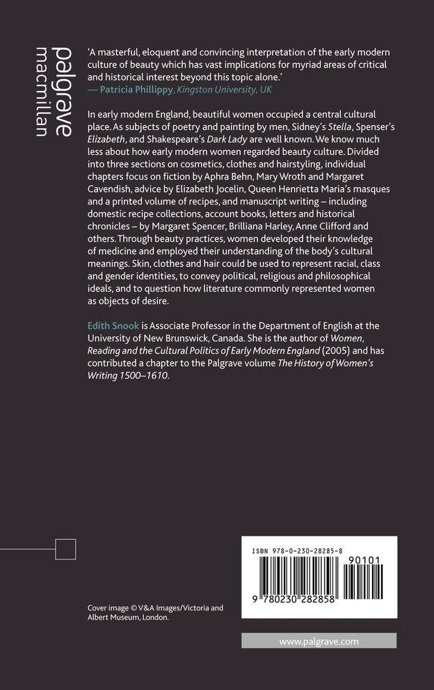Women, Beauty and Power in Early Modern England