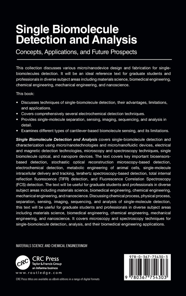 Single Biomolecule Detection and Analysis
