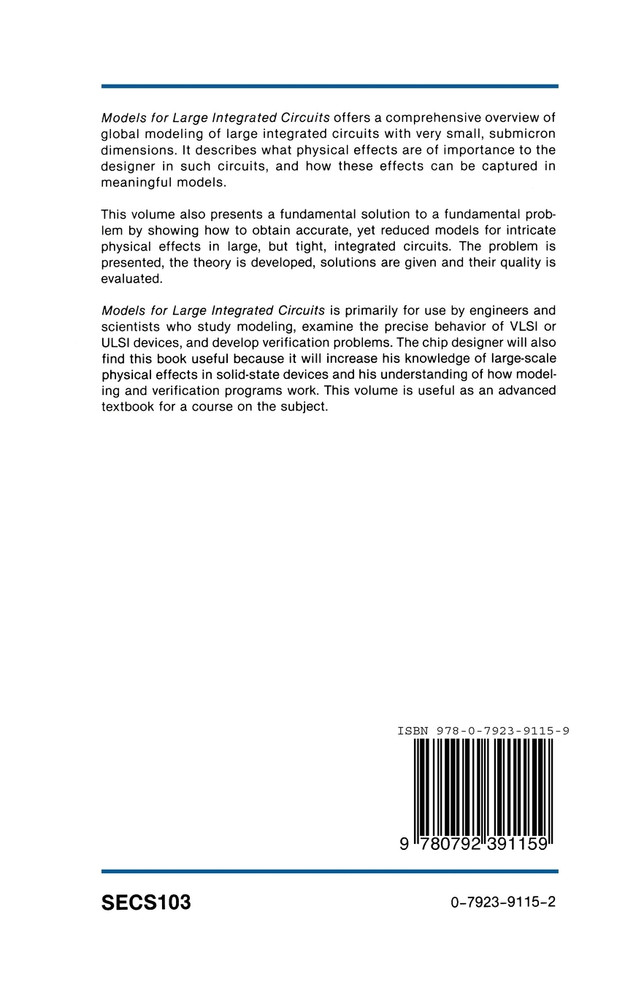 Models for Large Integrated Circuits