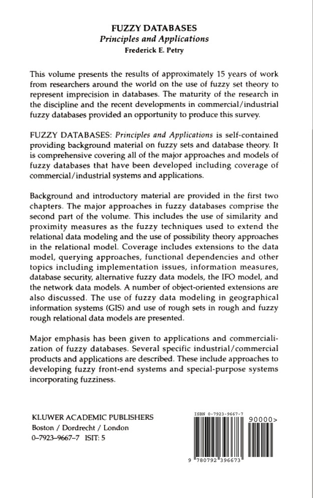 Fuzzy Databases