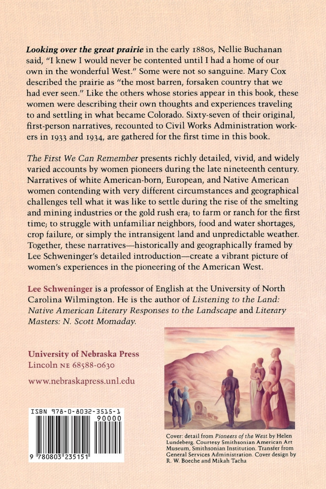 First We Can Remember