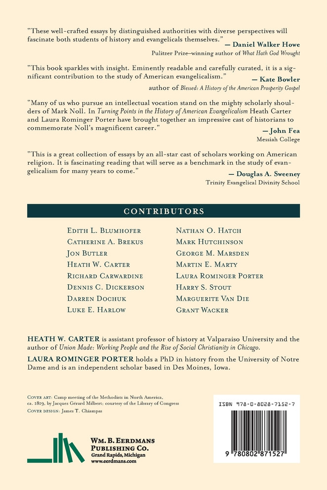 Turning Points in the History of American Evangelicalism