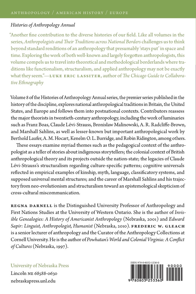 Anthropologists and Their Traditions Across National Borders