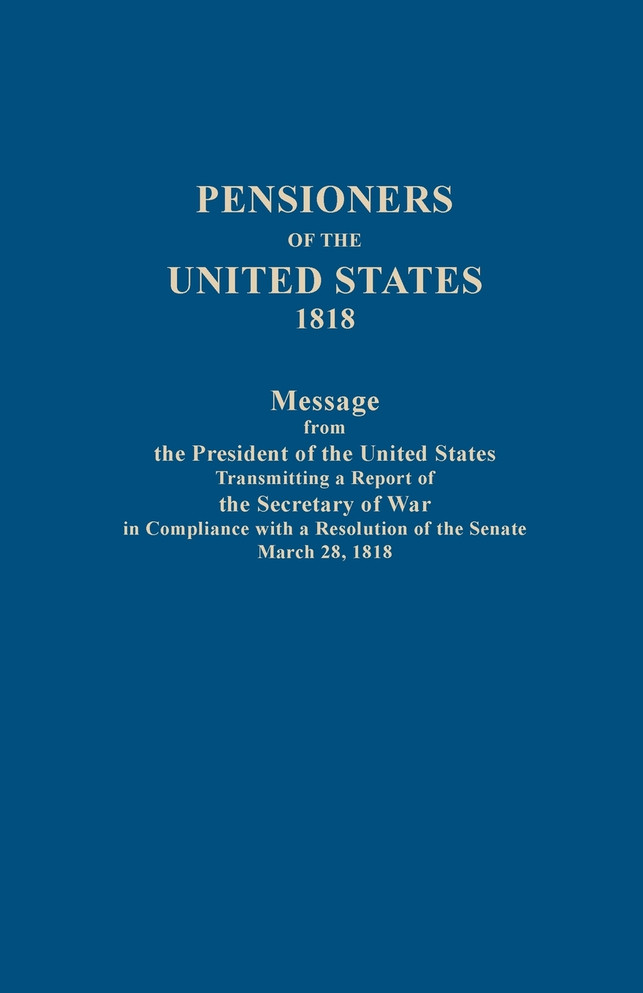 Pensioners of the United States, 1818