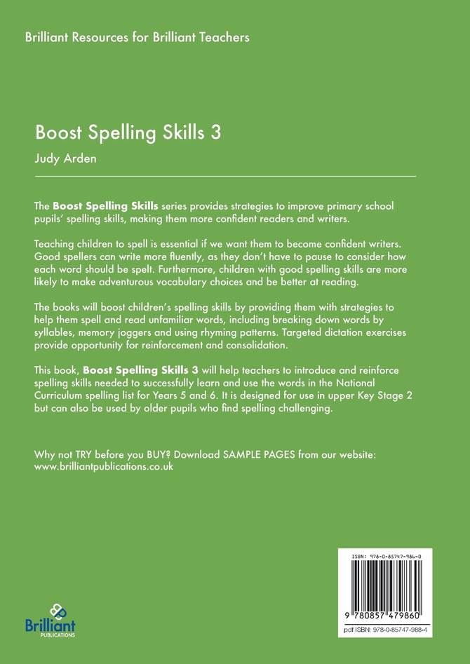 Boost Spelling Skills 3