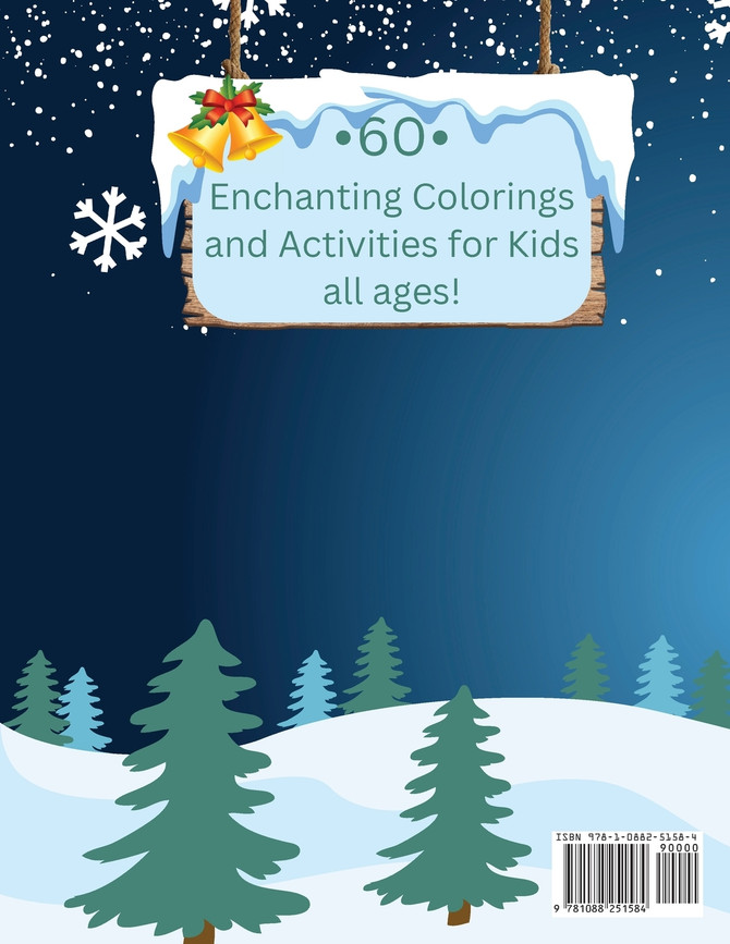 Santa's Spectacular Jumbo Merry Christmas Coloring and Activity Book for Kids