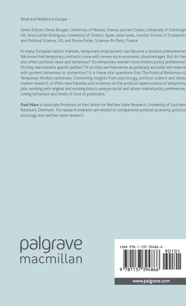 The Political Behaviour of Temporary Workers