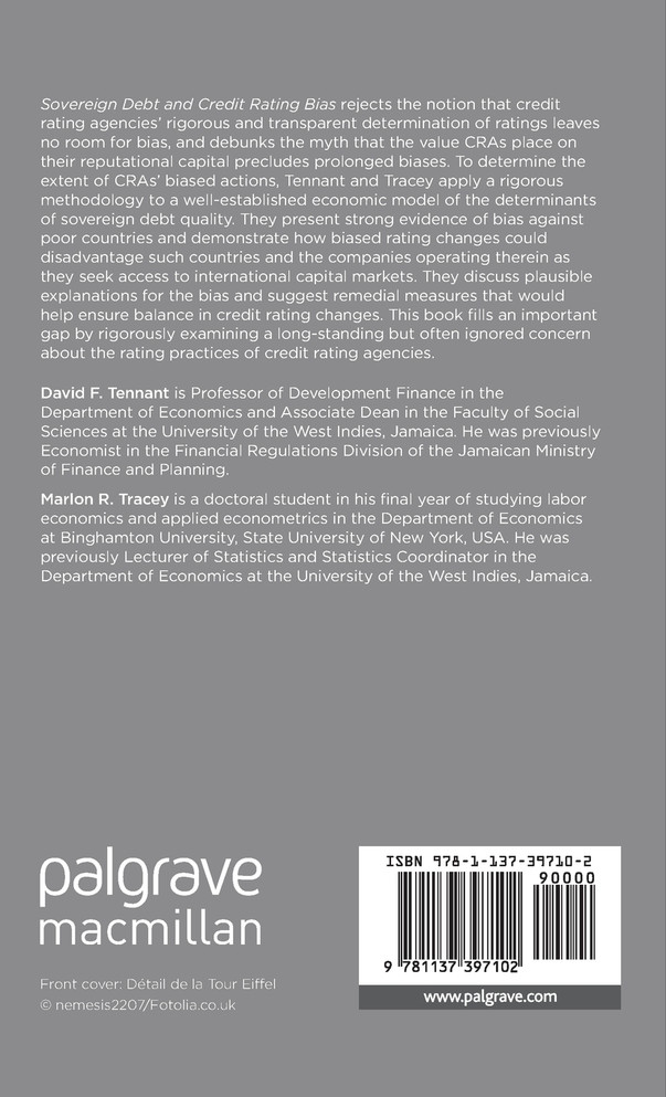 Sovereign Debt and Credit Rating Bias