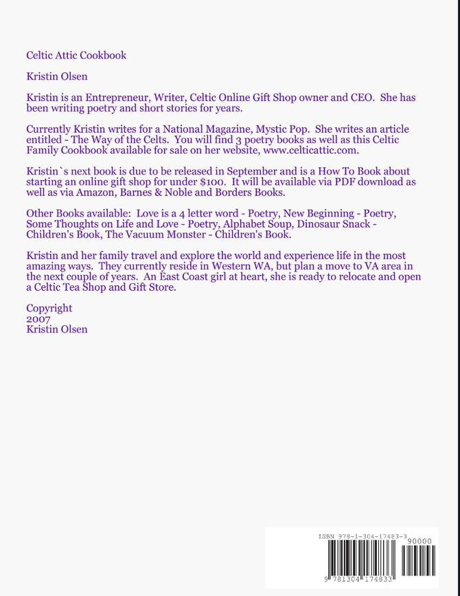 Celtic Attic Cookbook