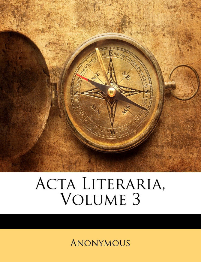 Acta Literaria, Volume 3