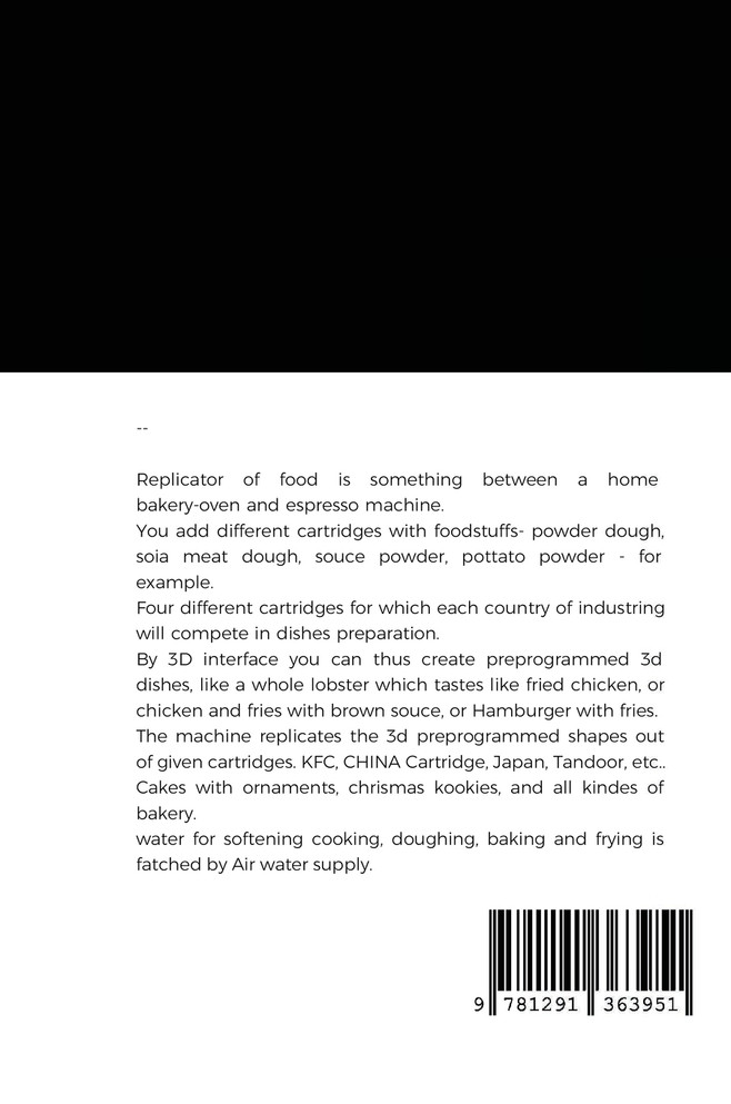 Food Replicators with Corn Powder!