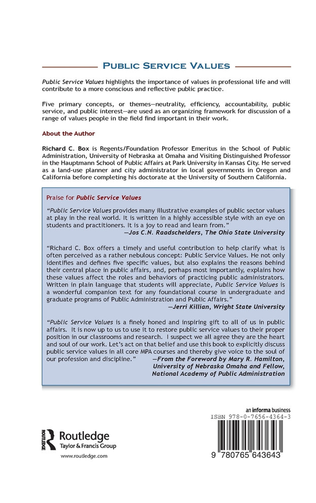 Public Service Values