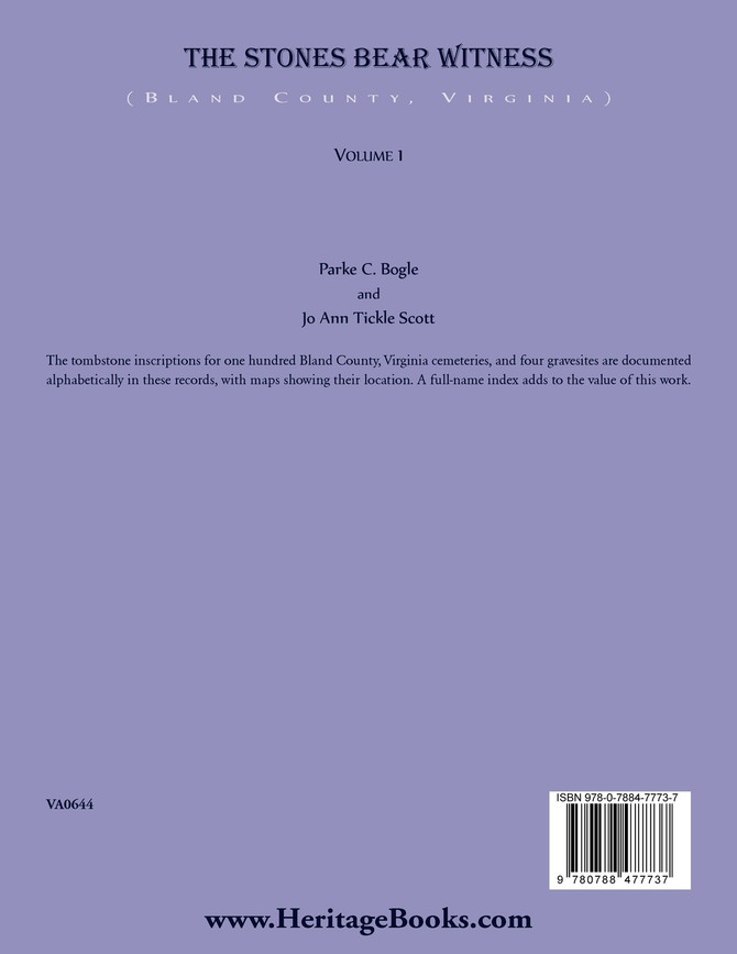 The Stones Bear Witness (Bland County, Virginia)